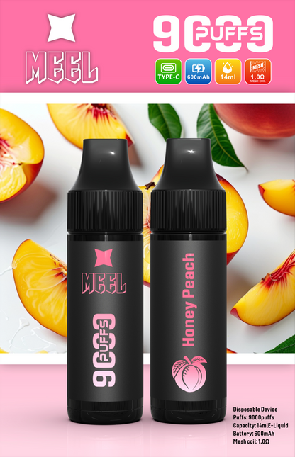 【MEEL 9000 PUFFS 一次性霧化棒】Marbo同款一次性抛棄式電子煙-多口味均衡輸出-大容量拋棄式-VAKA糖果雲煙館