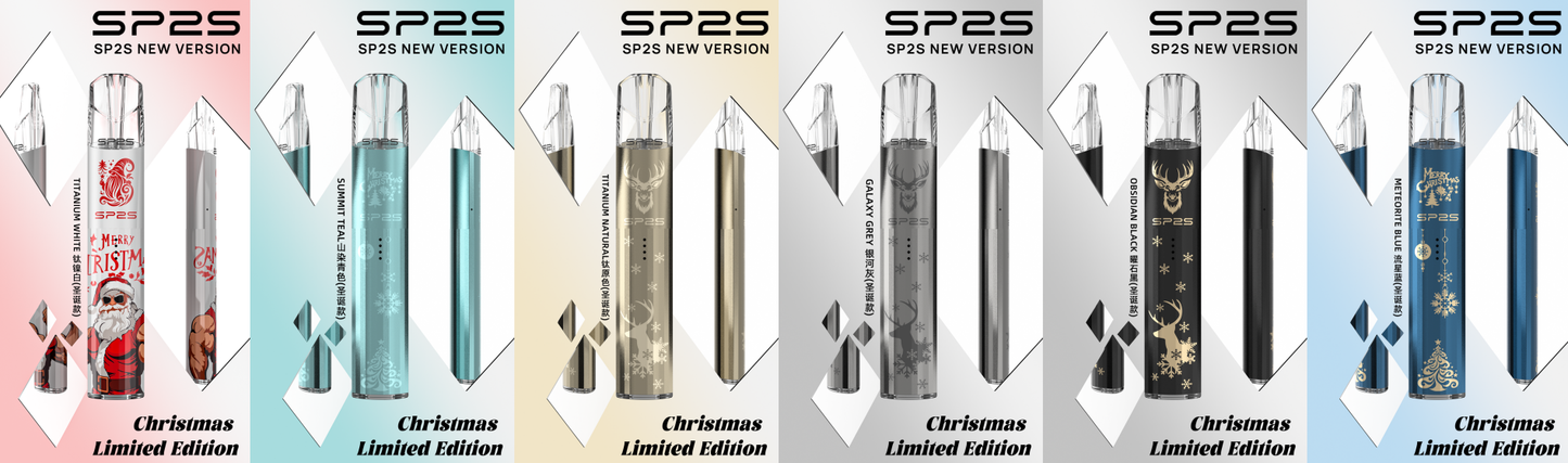SP2S聖誕限定款鈦金屬主機｜節日限定設計🎄 一代煙彈通用｜VAKA糖果雲煙館
