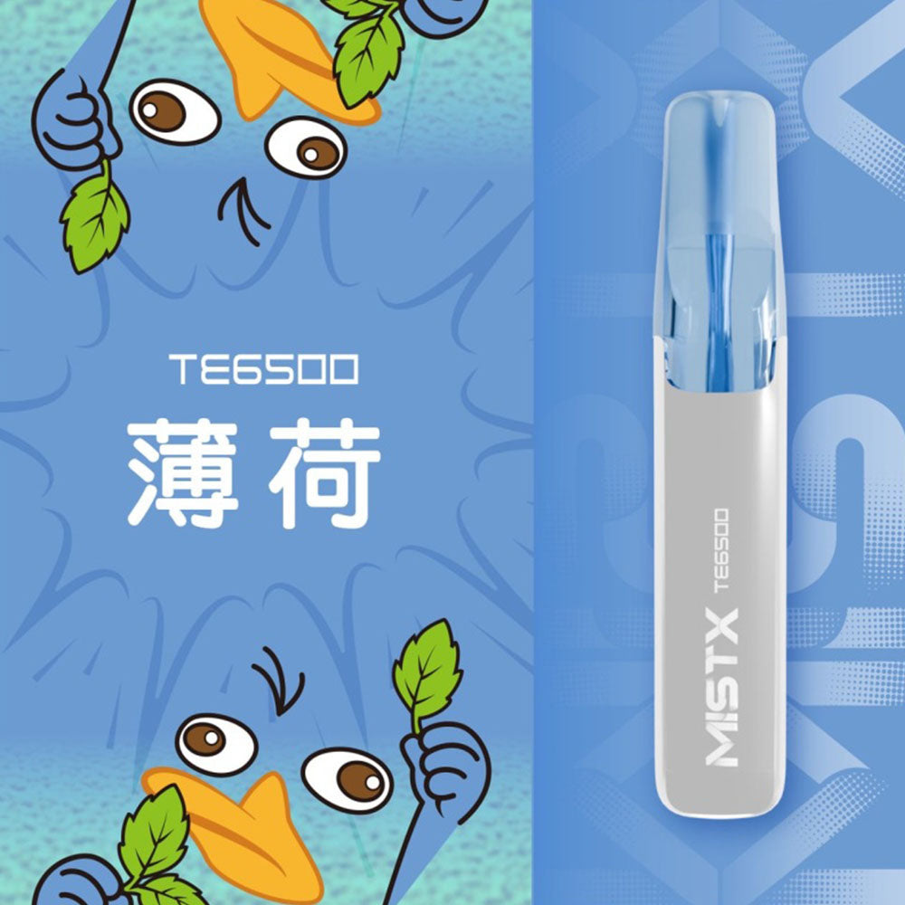 MISTX鴨嘴獸拋棄式｜一次性米斯特鴨嘴獸6500口電子煙｜陶瓷芯升級 超長續航｜VAKA糖果雲煙館