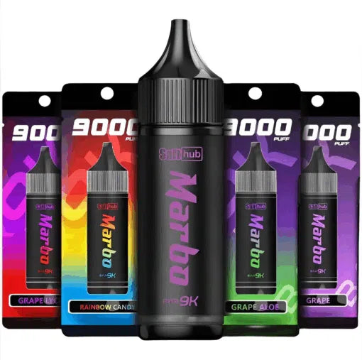 【Marbo Bar 9000拋棄式】新品一次性9000口Puffs電子煙 超高口數拋棄式電子煙｜Mesh霧化×可調氣流-VAKA糖果雲煙館
